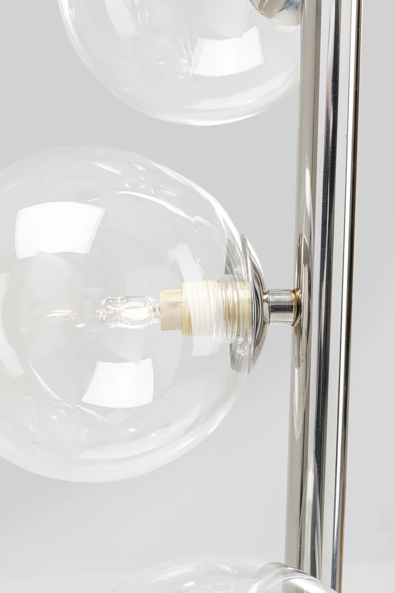 Hot KARE Design Lampa podłogowa Scal Balls 28x160 cm srebrna - KARE