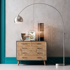 Clearance KARE Design Lampa podłogowa Small Deal srebrna - KARE