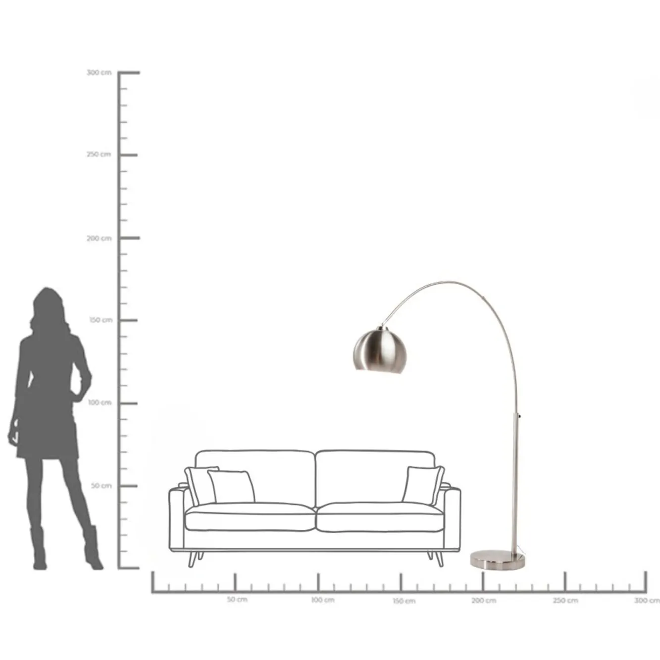 Clearance KARE Design Lampa podłogowa Small Deal srebrna - KARE