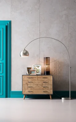 Clearance KARE Design Lampa podłogowa Small Deal srebrna - KARE