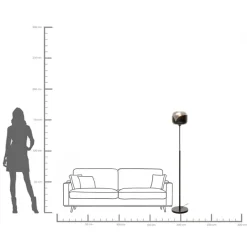 Best KARE Design Lampa podłogowa Smoke Goblet Ball - KARE