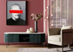 Sale KARE Design Lampa podłogowa Trapez 30x160 cm czarna - KARE