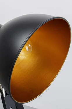 Discount KARE Design Lampa podłogowa trójnóg z regulacją wysokości czarna drewno i stal 95-140 cm - KARE