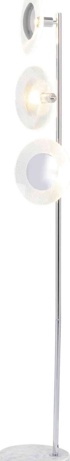 Best KARE Design Lampa podłogowa Ufo Tre 26x160 cm srebrny - KARE