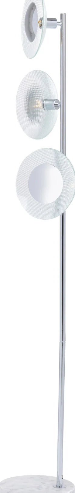 Best KARE Design Lampa podłogowa Ufo Tre 26x160 cm srebrny - KARE