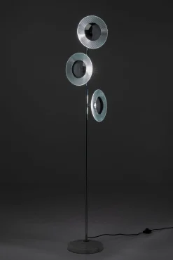 Best KARE Design Lampa podłogowa Ufo Tre 26x160 cm srebrny - KARE