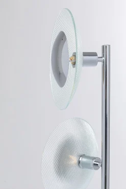 Best KARE Design Lampa podłogowa Ufo Tre 26x160 cm srebrny - KARE