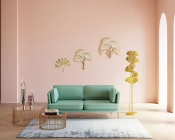 Discount KARE Design Lampa podłogowa Yuva 44x160 cm złota - KARE