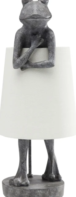 Outlet KARE Design Lampa stołowa Animal Frog 23x58 cm szara - KARE