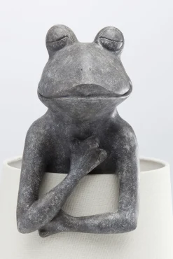 Outlet KARE Design Lampa stołowa Animal Frog 23x58 cm szara - KARE