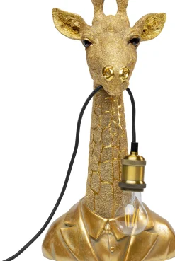 Sale KARE Design Lampa stołowa Animal Giraffe 24x50 cm złota - KARE