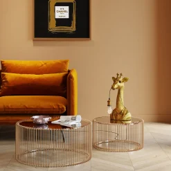 Sale KARE Design Lampa stołowa Animal Giraffe 24x50 cm złota - KARE