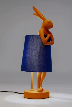 Sale KARE Design Lampa stołowa Animal Rabbit pomarańczowo-niebieska 50cm - KARE
