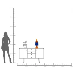 Sale KARE Design Lampa stołowa Animal Rabbit pomarańczowo-niebieska 50cm - KARE