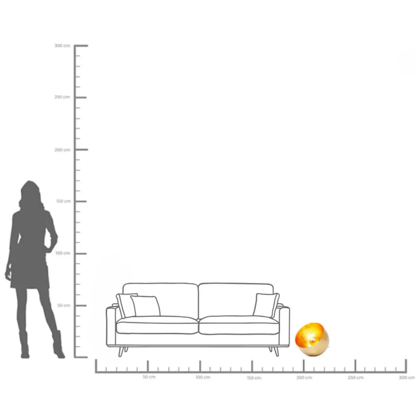 Best KARE Design Lampa stołowa Apollon 36x26 cm złota - KARE