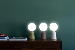 Online KARE Design Lampa stołowa beżowa klosz szklana kula Ø16x31 cm - KARE