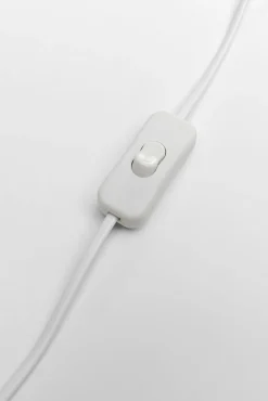 Best KARE Design Lampa stołowa biała królik abażur futrzasty 68 cm - KARE