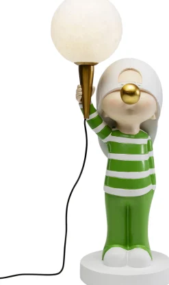 New KARE Design Lampa stołowa biało-zielona chłopiec USB 1xG9 20x49 cm - KARE