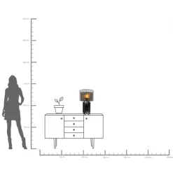 Outlet KARE Design Lampa stołowa Coachella Colore 45cm - KARE