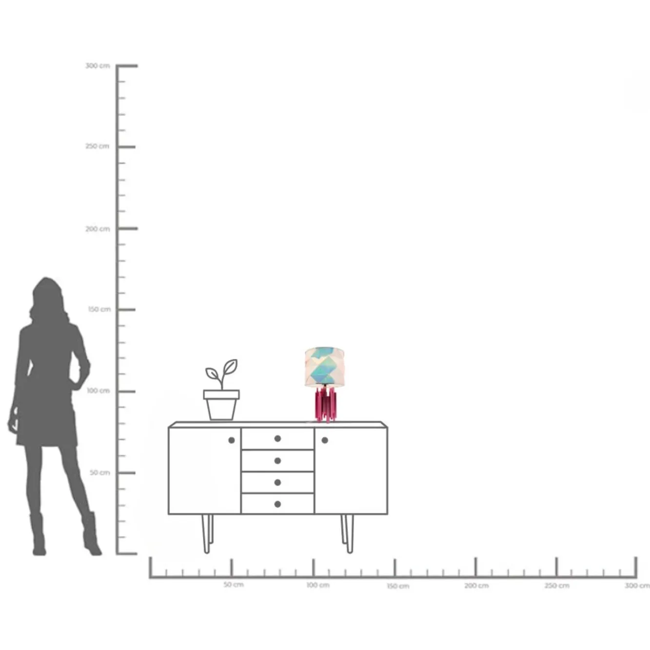 Online KARE Design Lampa stołowa Coachella Colore 45 cm - KARE