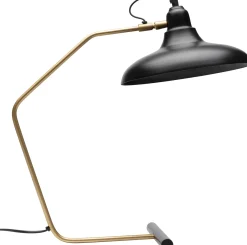 Sale KARE Design Lampa stołowa czarno-złota stalowa 49 cm - KARE