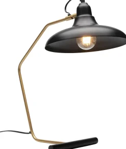 Sale KARE Design Lampa stołowa czarno-złota stalowa 49 cm - KARE