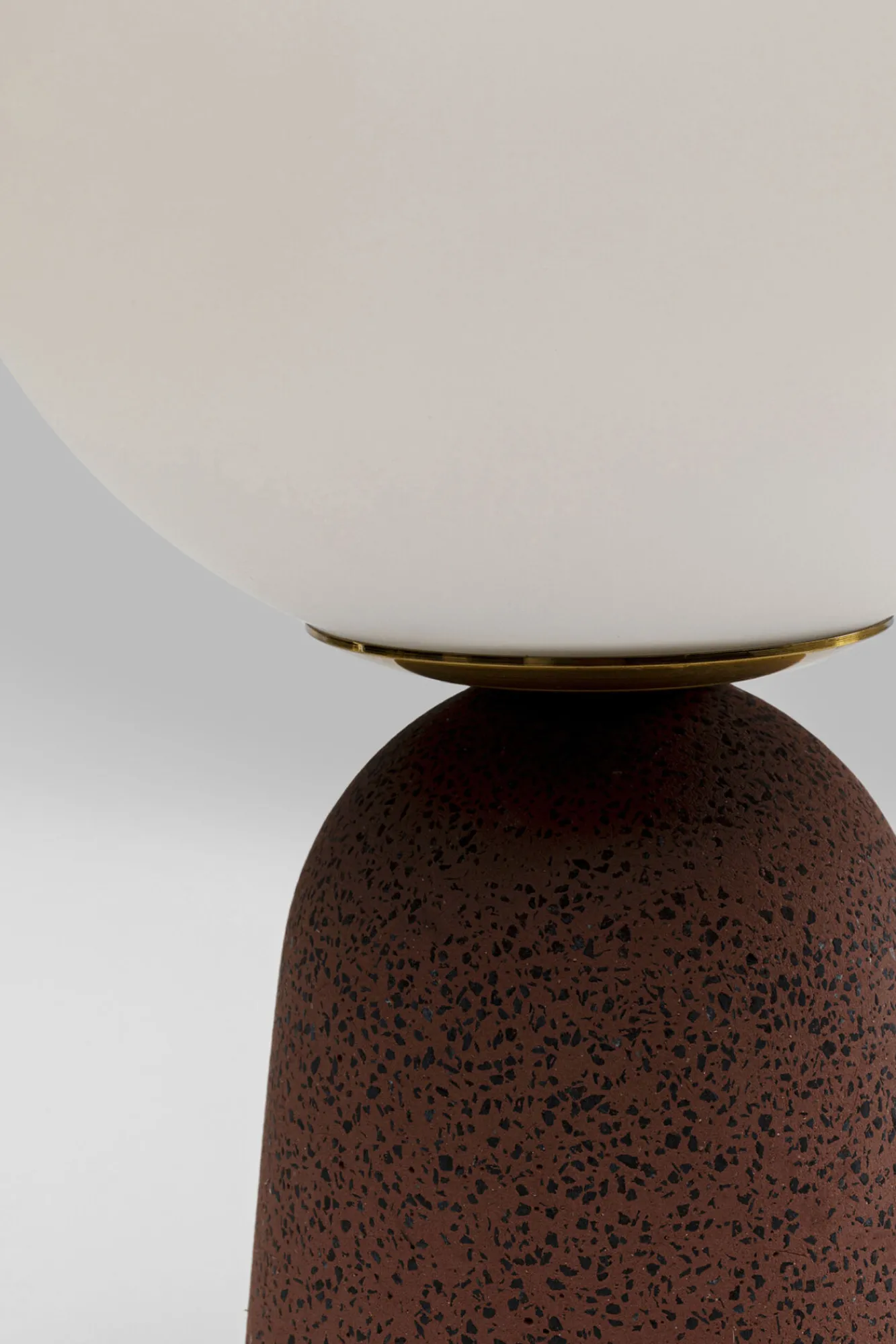 Online KARE Design Lampa stołowa czerwona klosz szklana kula Ø16x31 cm - KARE