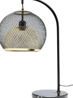 Clearance KARE Design Lampa stołowa do salonu czarno-złota podstawa z marmuru 62 cm - KARE