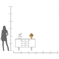 Sale KARE Design Lampa stołowa Dough Ø25x38 cm złota - KARE