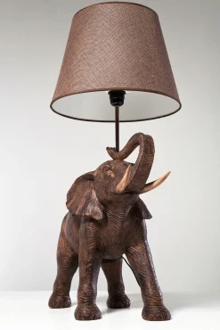 Online KARE Design Lampa stołowa Elephant Safari 52x74 cm brązowa - KARE