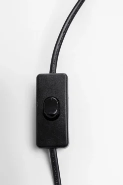 Fashion KARE Design Lampa stołowa Flores Ø30x62 cm złota - klosz czarny - KARE