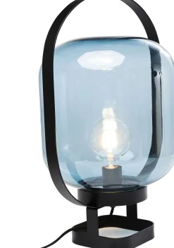 Best KARE Design Lampa stołowa Jupiter 35x54 cm niebiesko-czarna - KARE