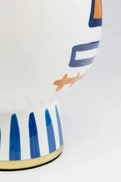 Best KARE Design Lampa stołowa kolorowa dwie twarze 65 cm podstawa z porcelany - KARE