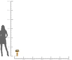 Fashion KARE Design Lampa stołowa Loungy Ø25x38 cm złota - KARE