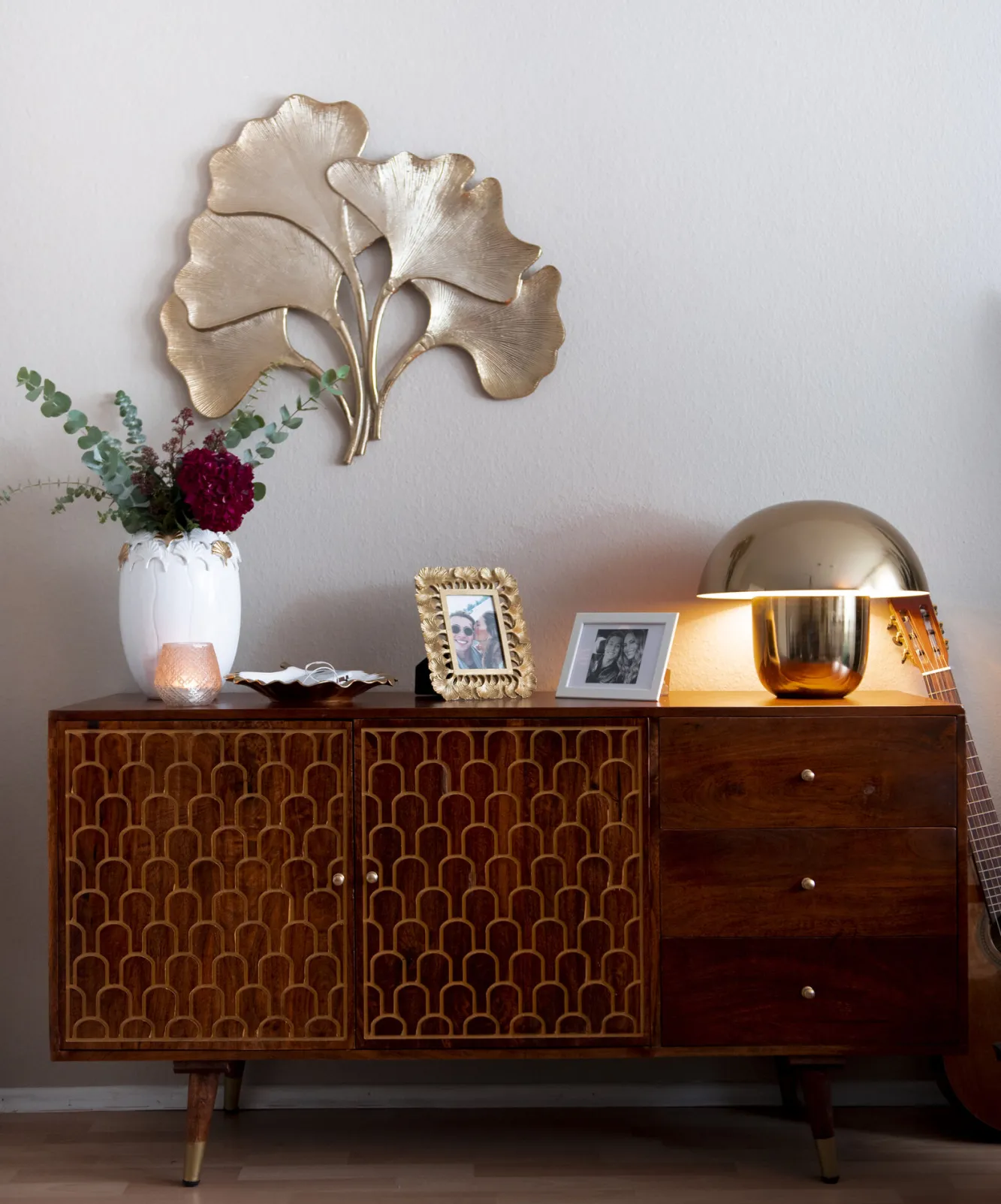 Discount KARE Design Lampa stołowa Mushroom Ø50x44 cm mosiężna - KARE