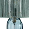 Discount KARE Design Lampa stołowa niebieska szkło i tkanina 42 cm - KARE