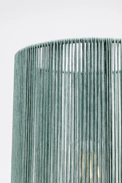 Discount KARE Design Lampa stołowa niebieska szkło i tkanina 42 cm - KARE