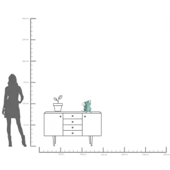 Fashion KARE Design Lampa stołowa niebieska wesoły szop 19x31 cm - KARE