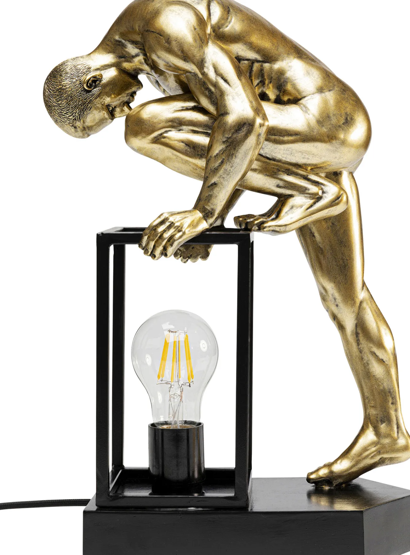 Hot KARE Design Lampa stołowa Nude Man Stretching 39cm - KARE