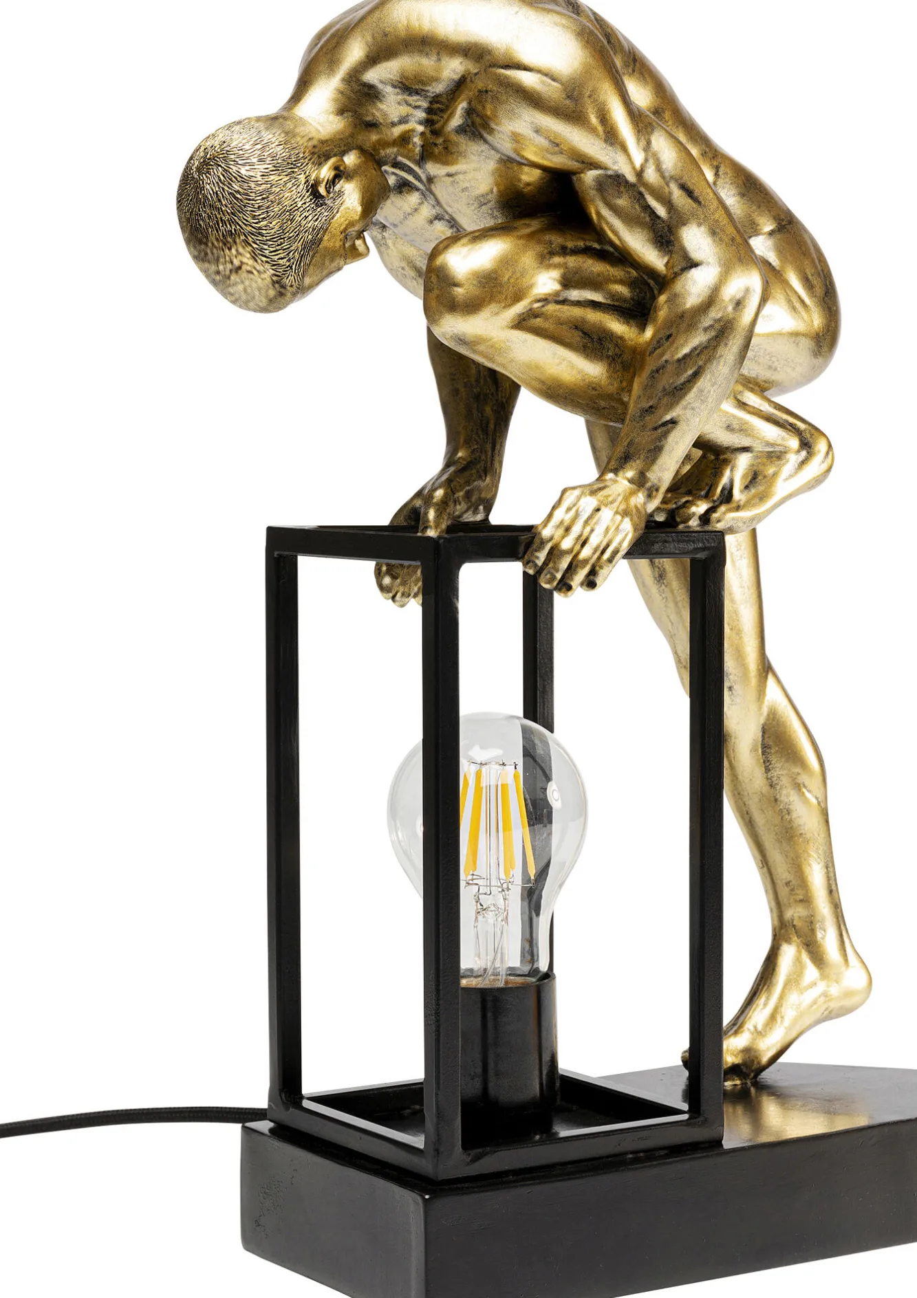Hot KARE Design Lampa stołowa Nude Man Stretching 39cm - KARE