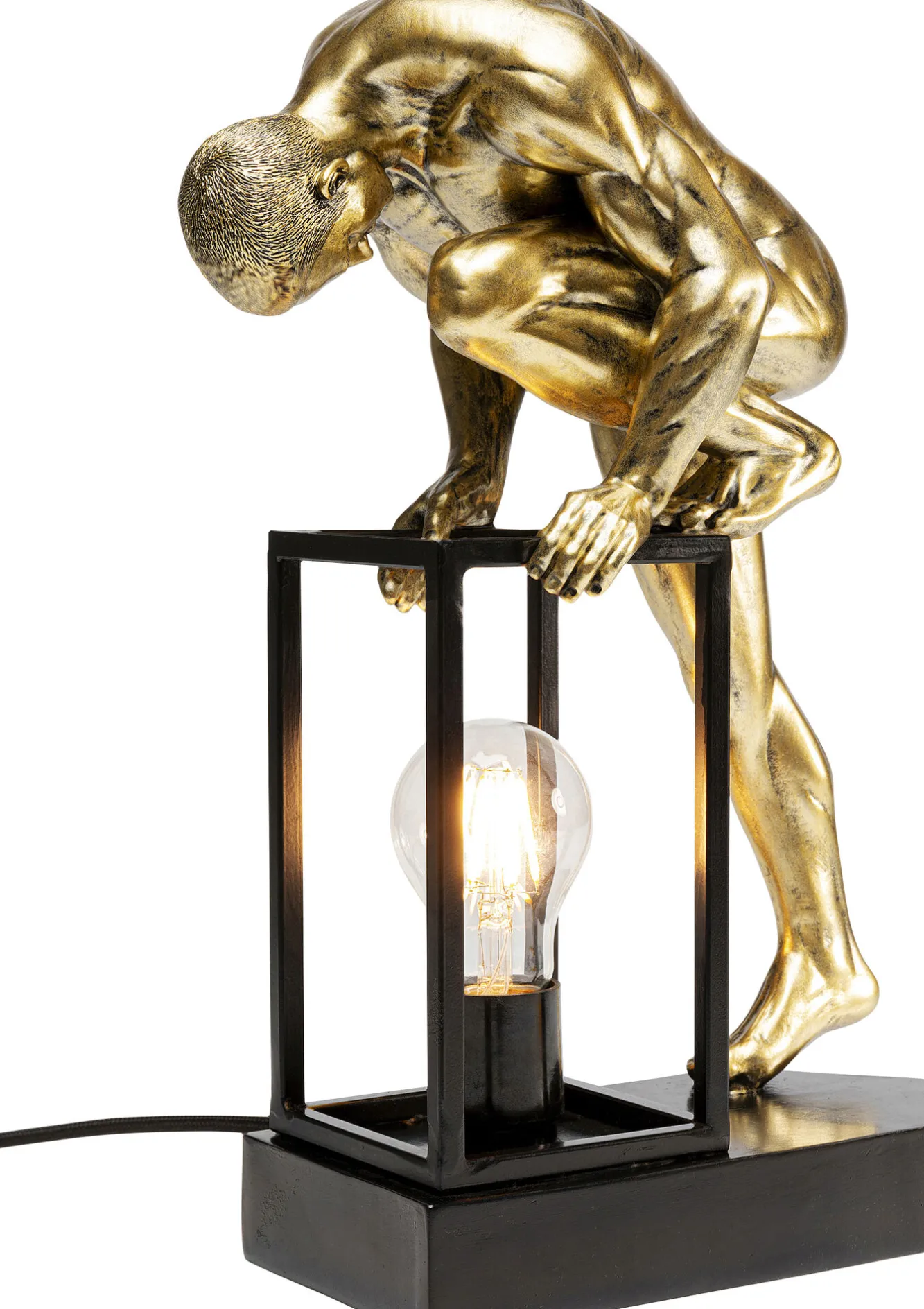 Hot KARE Design Lampa stołowa Nude Man Stretching 39cm - KARE