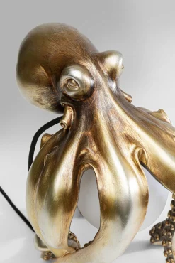 Sale KARE Design Lampa stołowa Octopus 26x34 cm złota - KARE