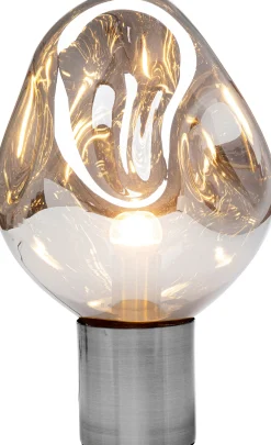 New KARE Design Lampa stołowa przydymiona stal i szkło 38 cm - KARE