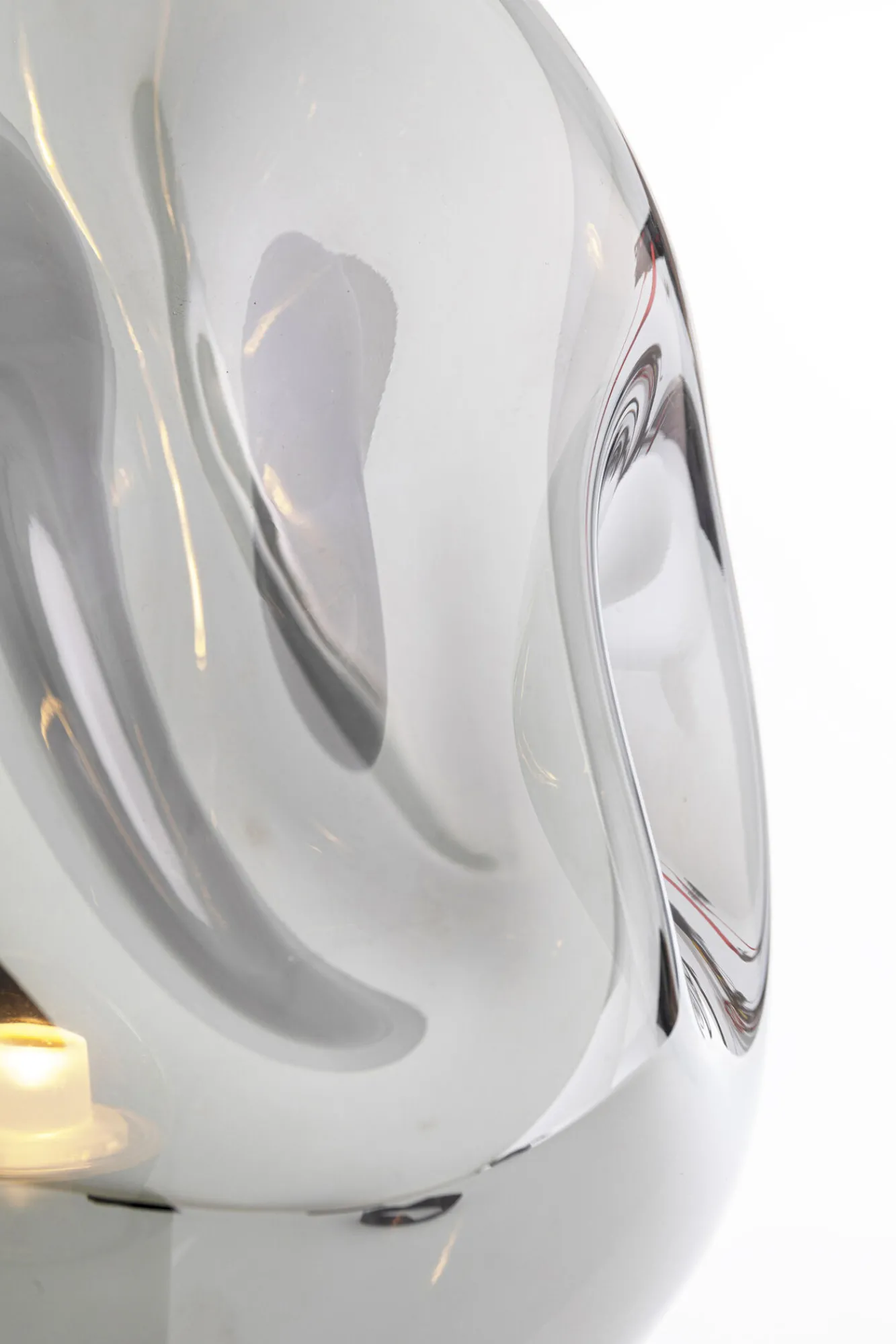 New KARE Design Lampa stołowa przydymiona stal i szkło 38 cm - KARE