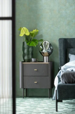 New KARE Design Lampa stołowa przydymiona stal i szkło 38 cm - KARE