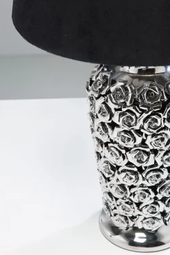 Outlet KARE Design Lampa stołowa Rose Multi 33x56 cm czarno-srebrna - KARE