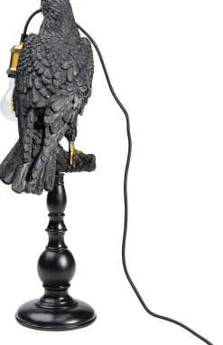 Best KARE Design Lampa stołowa Sitting Crow 29x61 cm czarna matowa - KARE