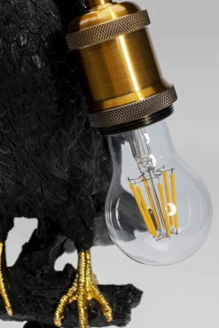 Best KARE Design Lampa stołowa Sitting Crow 29x61 cm czarna matowa - KARE