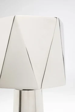 Sale KARE Design Lampa stołowa srebrna nowoczesna 38 cm - KARE