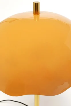 Clearance KARE Design Lampa stołowa stal i marmur klosz pomarańczowy Ø30x50 cm - KARE
